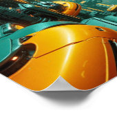 Stadt der Zukunft Poster (Ecke)