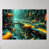 Stadt der Zukunft Poster (Vorne)