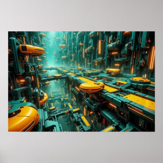 Stadt der Zukunft Poster (Vorne)