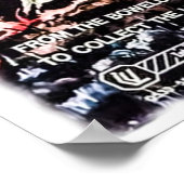 Stadt des lebendigen Totendrucks Poster (Ecke)