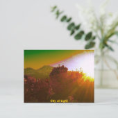 Stadt des Lichts Postkarte (Stehend Vorderseite)