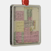 Stadt des Medizin-Häuschens, Kansas Silbernes Ornament (Rechts)