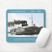 Stadt Detroit III Mousepad (Mit Mouse)