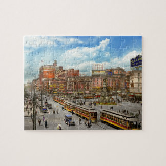 Stadt - Detroit MI - Bewegungsstadt 1917 Puzzle
