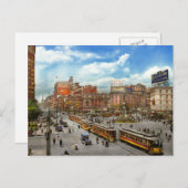 Stadt - Detroit MI - Motorstadt 1917 Postkarte (Vorne/Hinten)