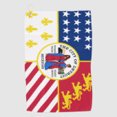 Stadt Detroit (Michigan) Golfhandtuch (Vorderseite)