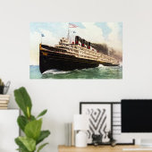 Stadt Detroit Passagierfähre Poster (Heimbüro)