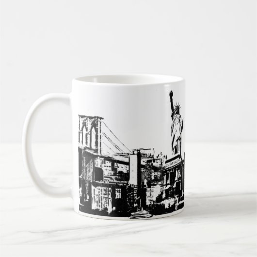 Stadt, die Sie inspiriert Kaffeetasse (Links)