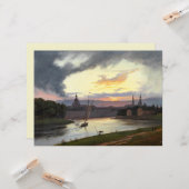 Stadt Dresden bei Sunset (deutsche Landschaft) Karte (Vorderseite/Rückseite Beispiel)