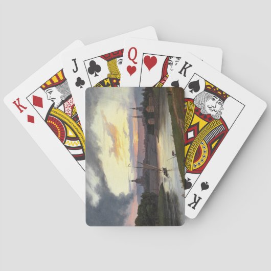 Stadt Dresden bei Sunset (deutsche Landschaft) Spielkarten (Rückseite)