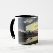 Stadt Dresden bei Sunset (deutsche Landschaft) Tasse (Vorderseite Links)