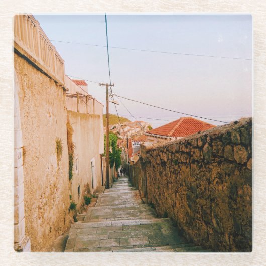 Stadt Dubrovnik Glasuntersetzer (Vorderseite)