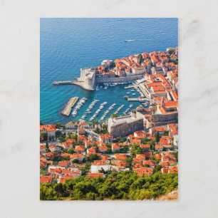 Stadt Dubrovnik von oben Postkarte
