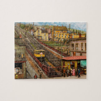 Stadt - Duluth, MN - Siebte Ave West Incline 1908 Puzzle