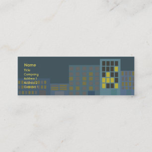 Stadt - dünn mini visitenkarte