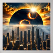 Stadt Eclipse 2024 Poster (Vorne)