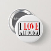 Stadt-Entwurf Altoonas, Alabama Button (Vorne & Hinten)