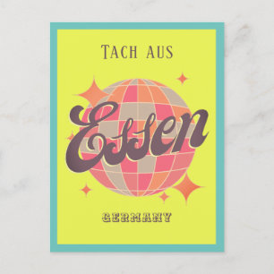 Stadt Essen Deutschland bunte Grüsse Postkarte