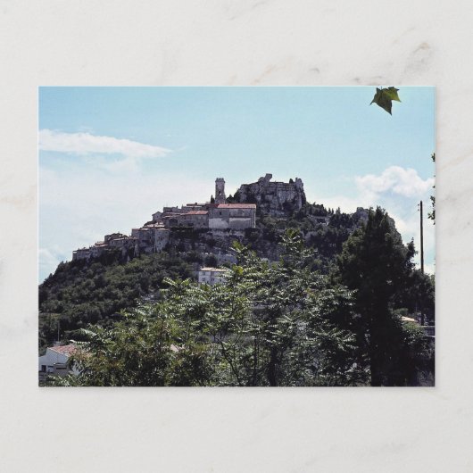 Stadt Eze, Côte d'Azur Postkarte (Vorderseite)