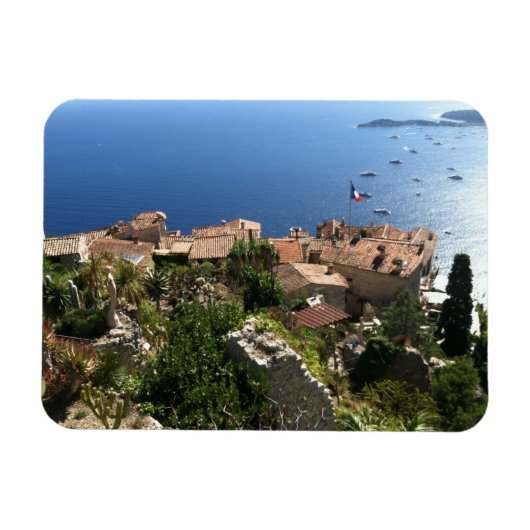 Stadt Eze Magnet (Horizontal)