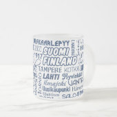 Stadt Finnland - Stil wählen Mattglastasse (VorderseiteRechts)