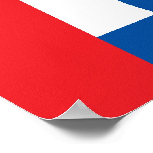 Stadt-Flagge des Des Moines Poster (Ecke)