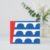 Stadt-Flagge des Des Moines Postkarte (Stehend Vorderseite)