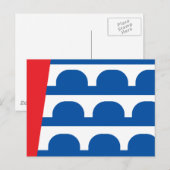 Stadt-Flagge des Des Moines Postkarte (Vorne/Hinten)