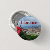 Stadt Florenz, Italien Button (Vorne & Hinten)