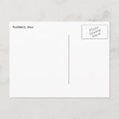 Stadt Florenz, Italien Postkarte (Rückseite)