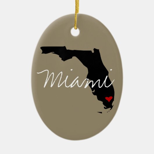 Stadt Florida Keramikornament (Vorne)