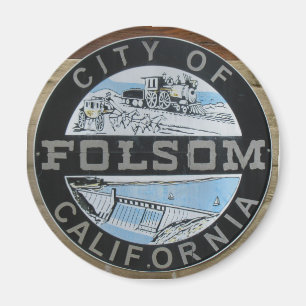 Stadt Folsom Calfornia des Stadtlogos Magnet
