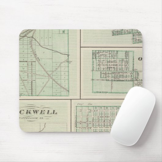 Stadt Fowler, Benton Co Mousepad (Mit Mouse)