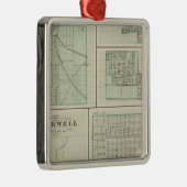 Stadt Fowler, Benton Co Ornament Aus Metall (Rechts)