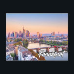 Stadt Frankfurt, Deutschland Postkarte<br><div class="desc">Diese landschaftliche Postkarte zeigt ein Foto der historischen Stadt Albuquerque,  New Mexico. Diese wunderbare Postkarte wäre ideal für Freunde,  Familie und Kollegen.</div>