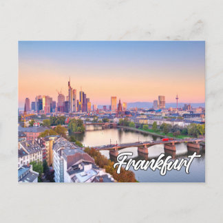 Stadt Frankfurt, Deutschland Postkarte