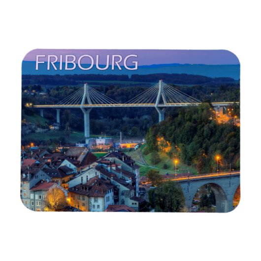 Stadt Freiburg, Schweiz Magnet (Horizontal)