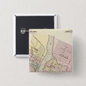 Stadt Ft Howard, Stadt der grünen Bucht Button (Vorne & Hinten)