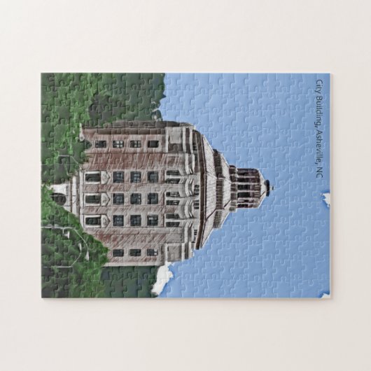 Stadt-Gebäude, Asheville, NC Puzzle (Horizontal)