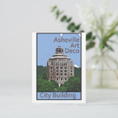Stadt-Gebäude, Asheville Postkarte (Stehend Vorderseite)