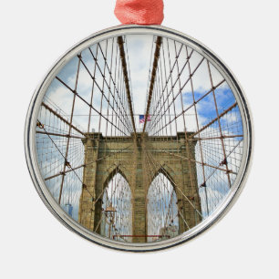 Stadt-Gebäude-Struktur Brücken-New York Brooklyn Ornament Aus Metall