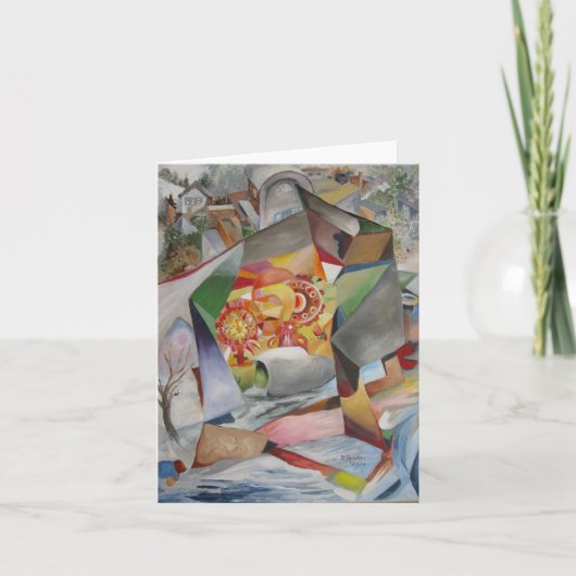 Stadt gerettet - Blank Notizkarte Karte (Vorderseite)