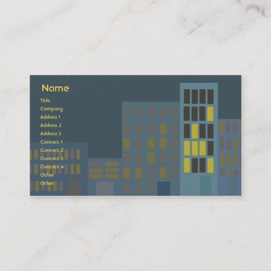 Stadt - Geschäft Visitenkarte (Vorderseite)