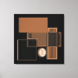 Stadt Glass Urban Abstrakt Art Canvas Print Leinwanddruck