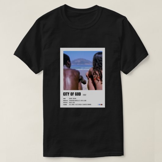 Stadt Gottes minimalistisches Plakat T-Shirt (Design vorne)