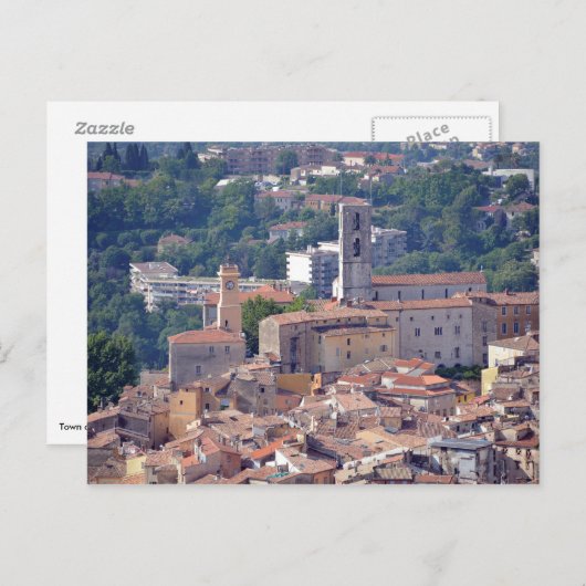 Stadt Grasse in Frankreich Postkarte (Vorne/Hinten)