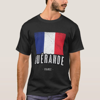 Stadt Guã©Rande Frankreich Fahne Drapeau Franã§Ais T-Shirt