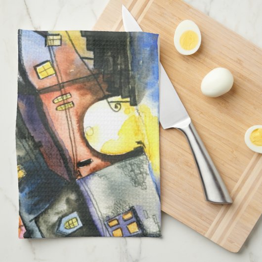 Stadt Handtuch (Viertel Falte)