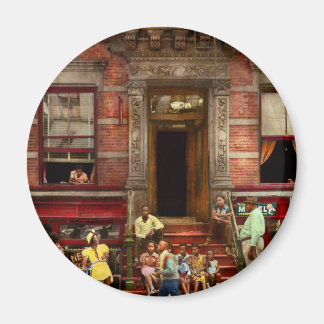 Stadt - Harlem NY - Leben im Stoop 1935 Magnet