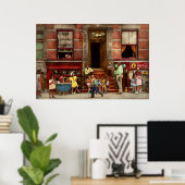 Stadt - Harlem NY - Leben im Stoop 1935 Poster (Heimbüro)